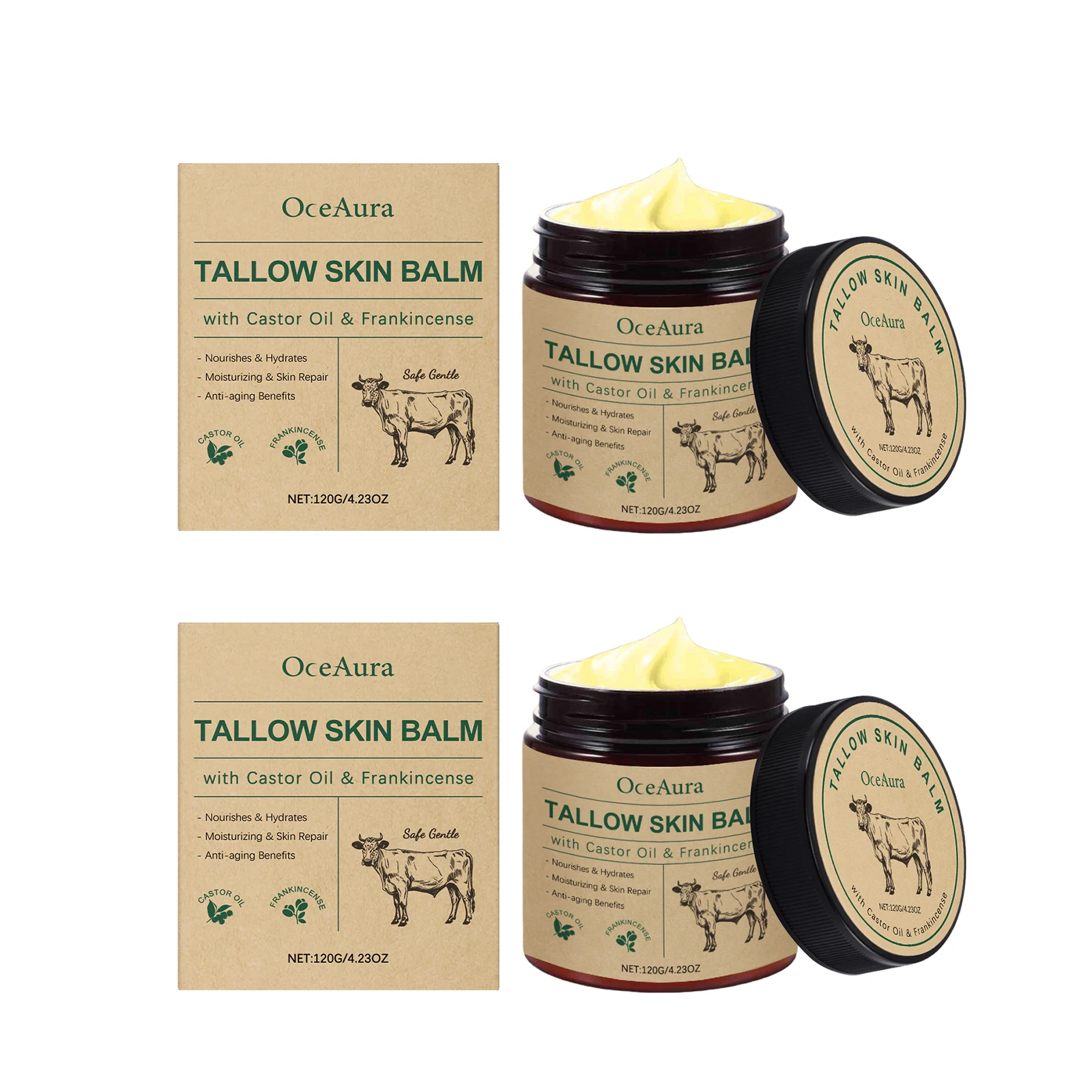 Face Moisturizing, Nourishing and Smoothing Tallow Skin Balm - Image 11