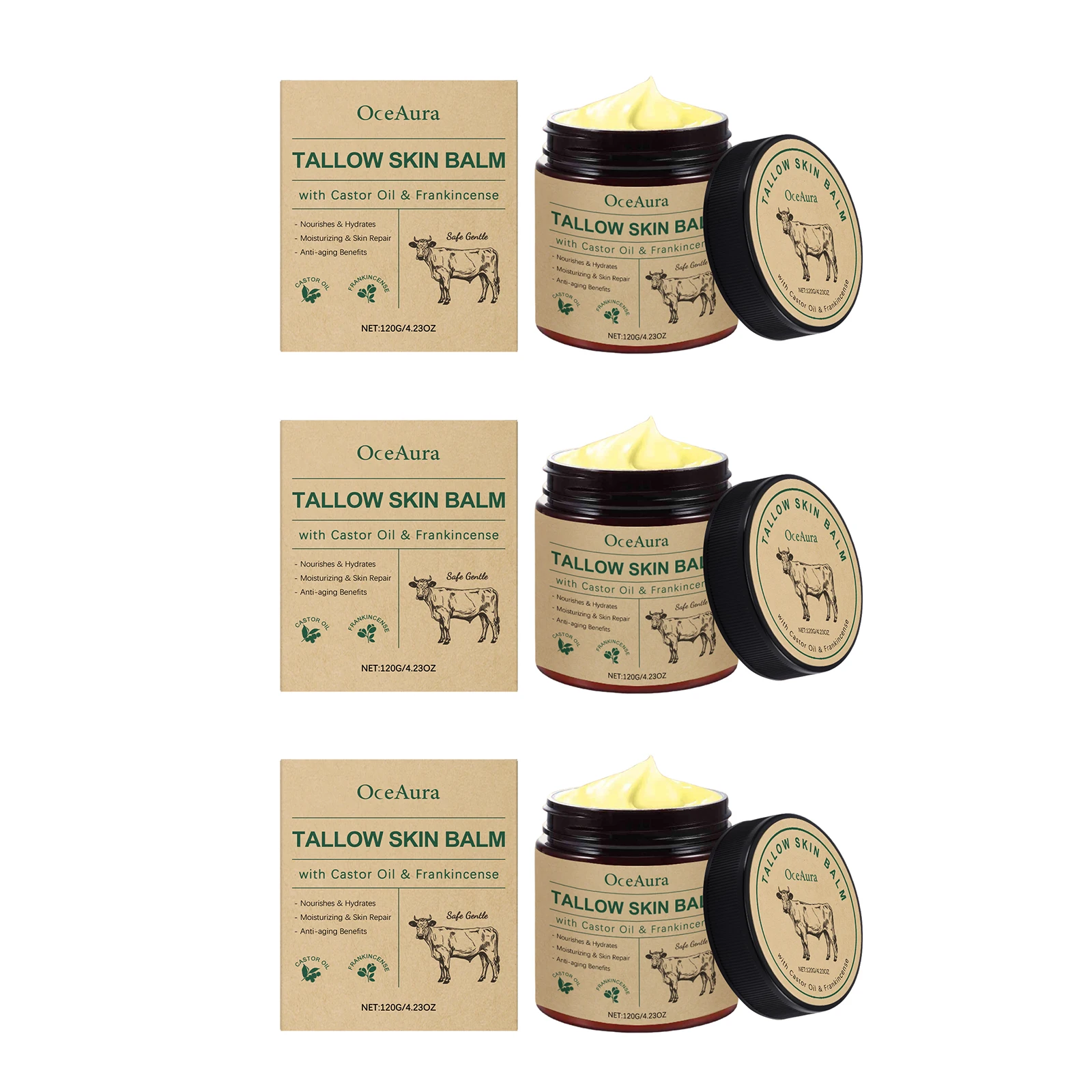 Face Moisturizing, Nourishing and Smoothing Tallow Skin Balm - Image 10