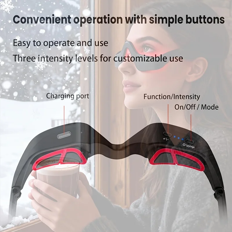 630nm Red Light Eye Massager Glasses - Image 3