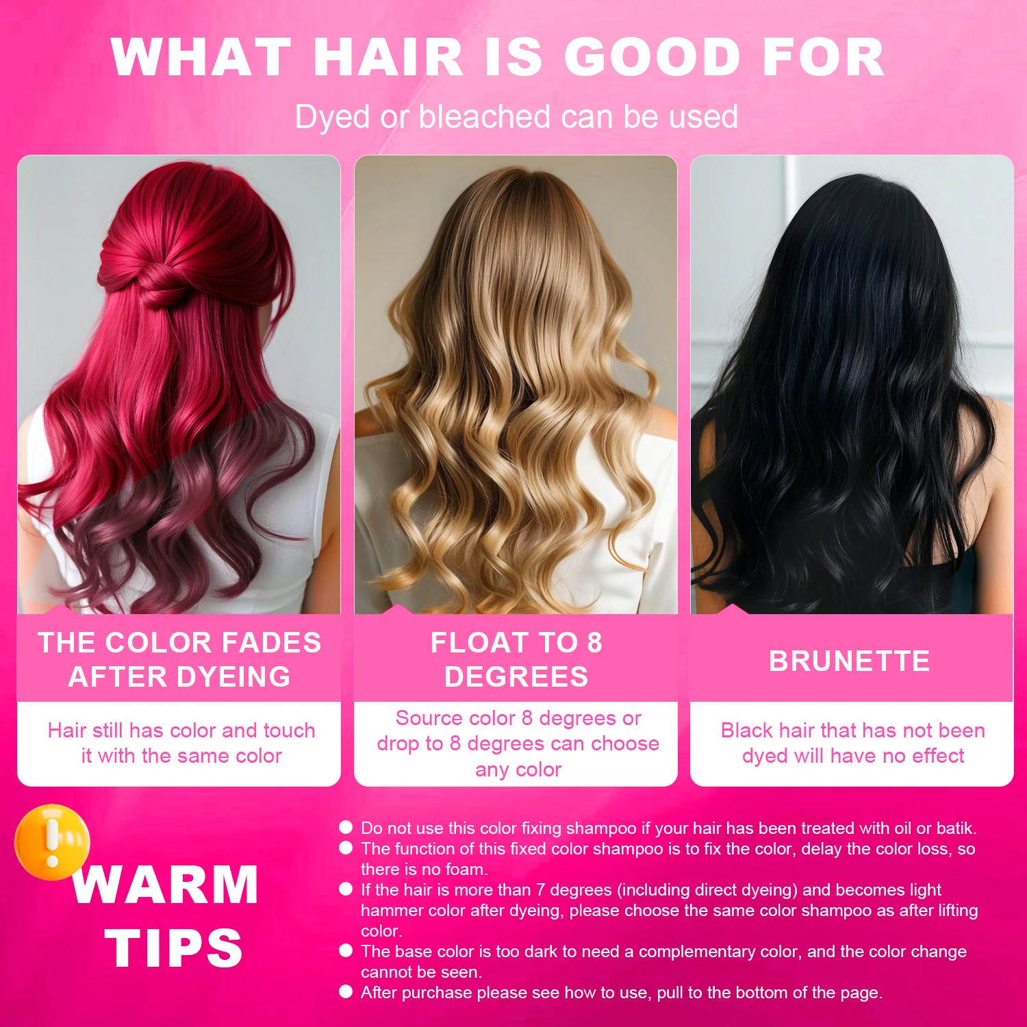 Temporary Hair Color Shampoo with 6 Shades Moisturizing Hair Wash - Image 6