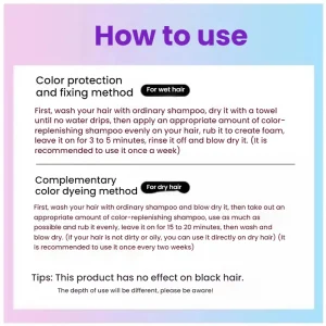 Temporary Hair Color Shampoo with 6 Shades Moisturizing Hair Wash - Thumbnail Image 8