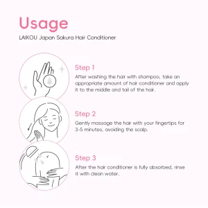 Cherry Blossom Shampoo and Conditioner Set for Smooth Silky Shine Repair to Dry/Damaged Hair - Thumbnail Image 8