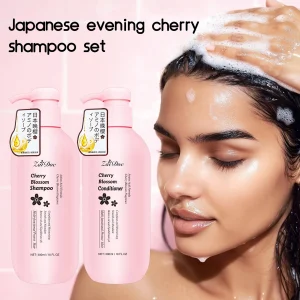 Cherry Blossom Shampoo and Conditioner Set for Smooth Silky Shine Repair to Dry/Damaged Hair - Thumbnail Image 7