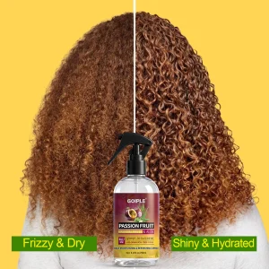 Passion Fruit No Rinse Leave In Hair Spray and Wooden Scalp Brush - Thumbnail Image 7