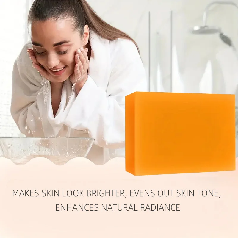 Lemon Turmeric Exfoliating Soap with Curcumin - Image 4