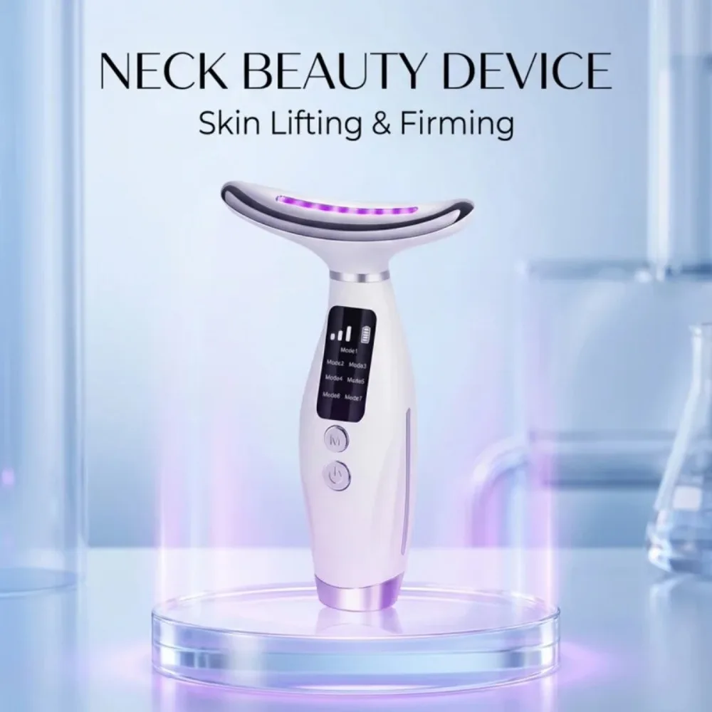 Neck & Face Lifting Massager with 7 Colors Light LED Photon Therapy - Image 3