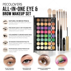 11PCS All-in-One Eye & Brow Makeup Set - Thumbnail Image 5