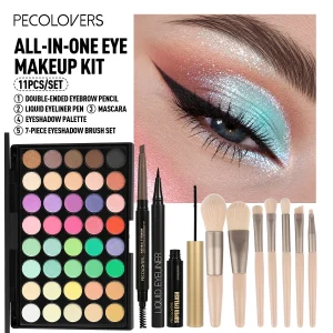 11PCS All-in-One Eye & Brow Makeup Set - Thumbnail Image 6