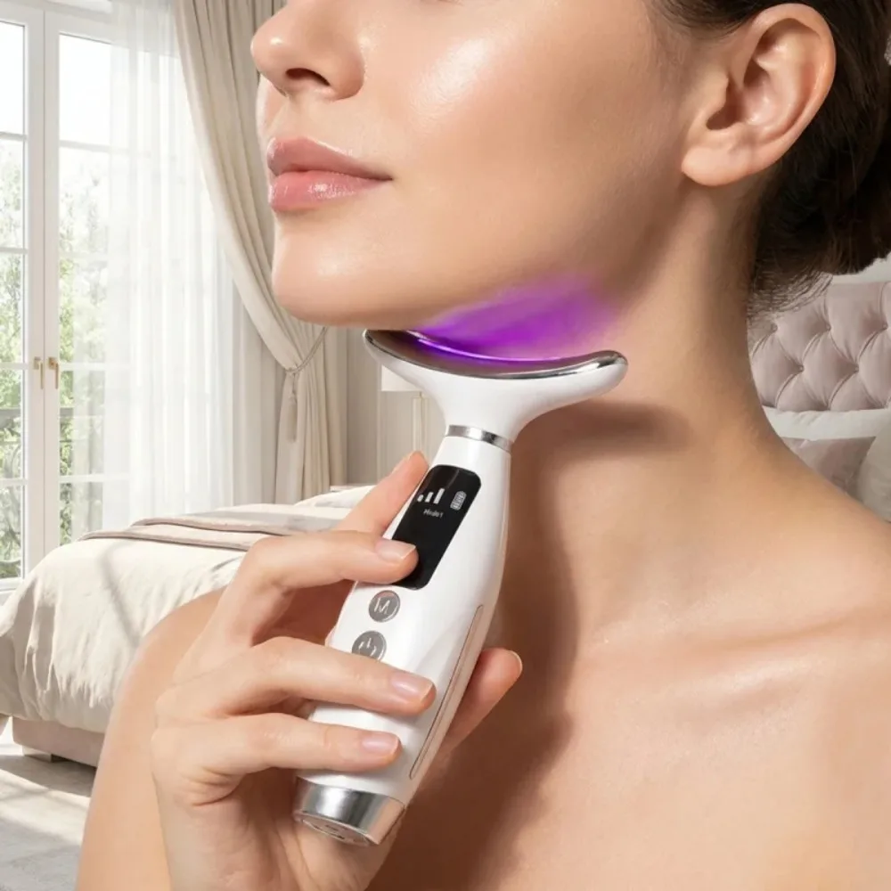 Neck & Face Lifting Massager with 7 Colors Light LED Photon Therapy - Image 5