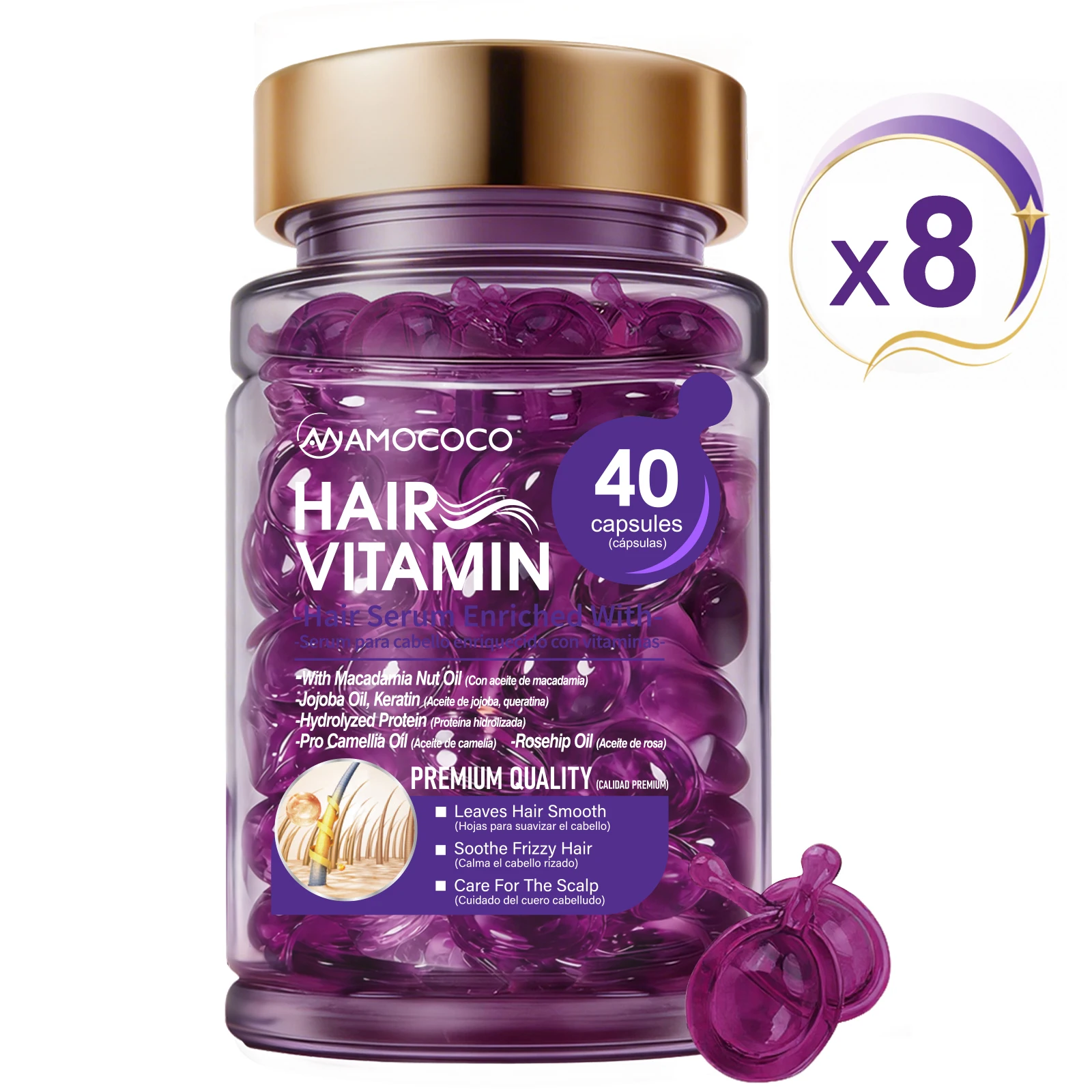 Moisturizing Hair Care Serum for Frizzy Dry Hair - Image 9