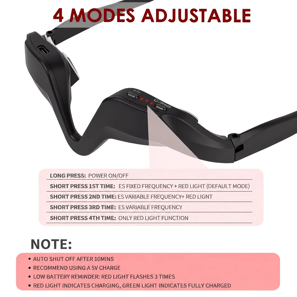 630nm Red Light Eye Massager Glasses - Image 5