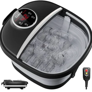 Collapsible Electric Foot Spa Massaging & Heat Soaker Tub with Remote Control - Thumbnail Image 8