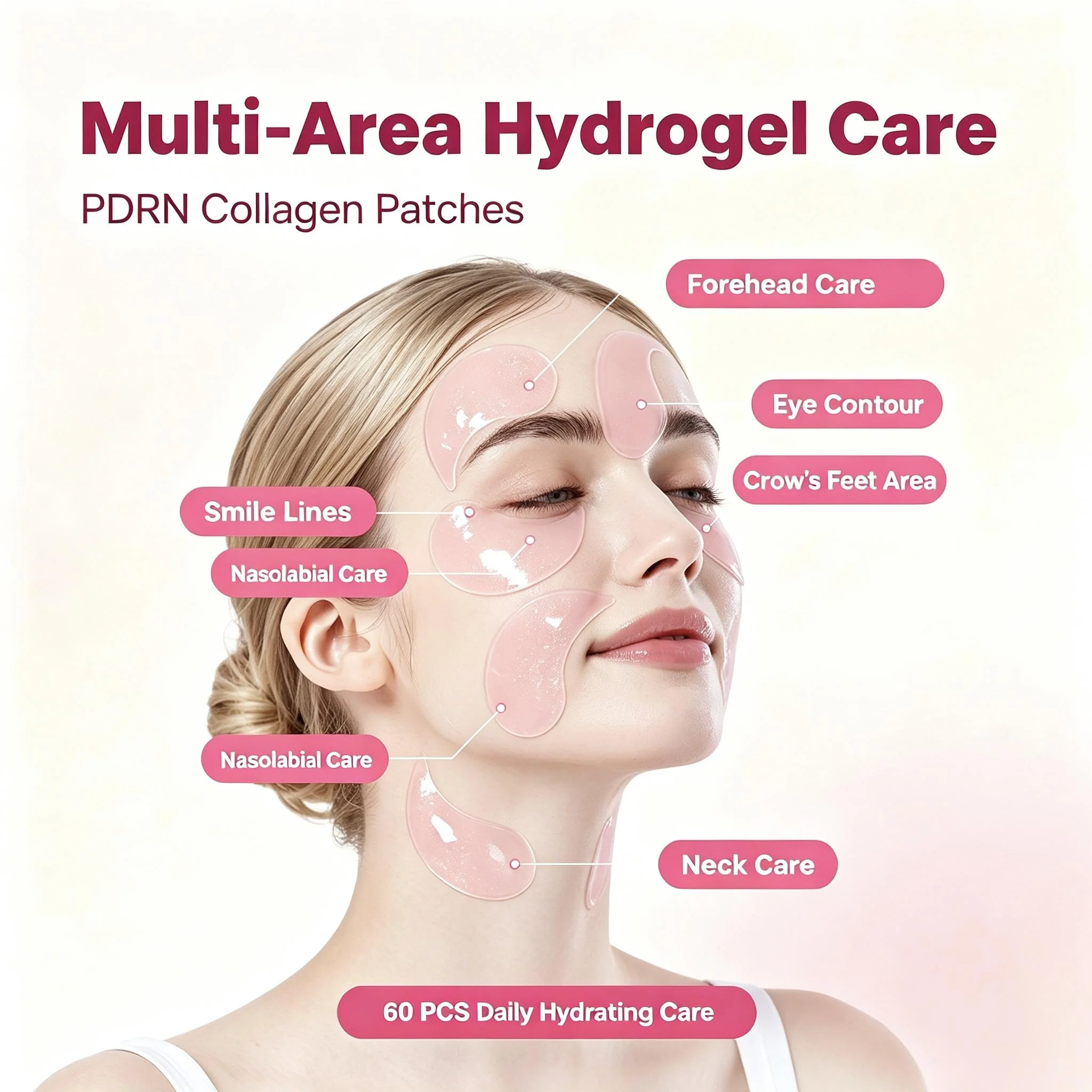 Korean Hydrogel Eye Masks with Collagen - Image 2