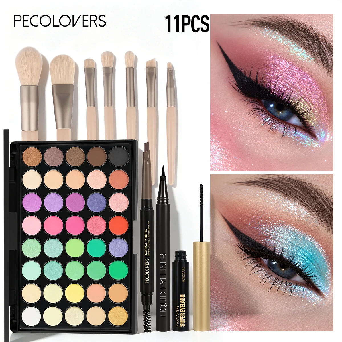 11PCS All-in-One Eye & Brow Makeup Set - Image 1