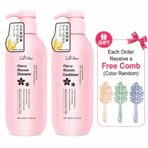 Cherry Blossom Shampoo and Conditioner Set for Smooth Silky Shine Repair to Dry/Damaged Hair - Thumbnail Image 9