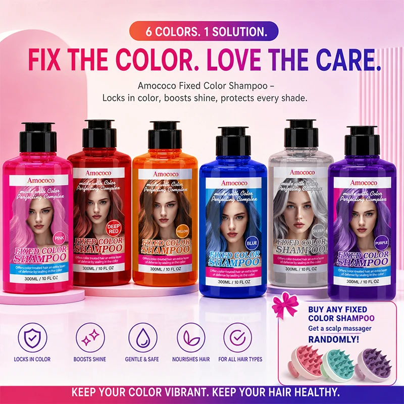 Temporary Hair Color Shampoo with 6 Shades Moisturizing Hair Wash - Image 1