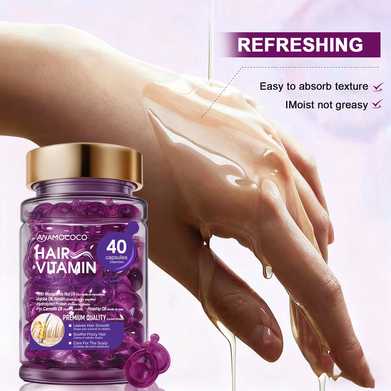 Moisturizing Hair Care Serum for Frizzy Dry Hair - Image 5