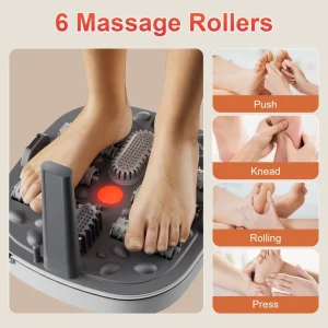 Collapsible Electric Foot Spa Massaging & Heat Soaker Tub with Remote Control - Thumbnail Image 5