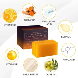 Lemon Turmeric Exfoliating Soap with Curcumin - Thumbnail Image 7