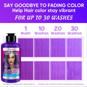 Temporary Hair Color Shampoo with 6 Shades Moisturizing Hair Wash - Thumbnail Image 3