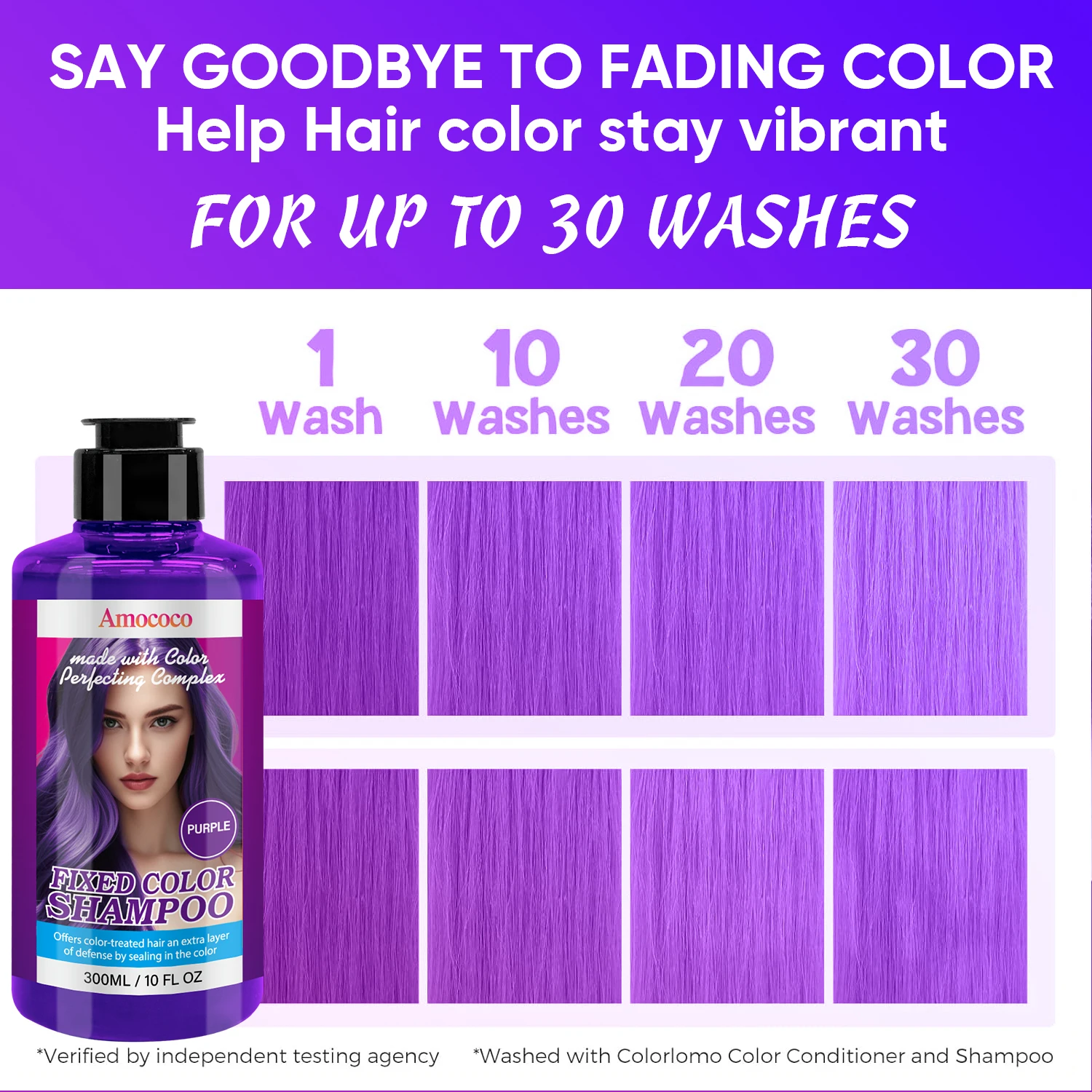Temporary Hair Color Shampoo with 6 Shades Moisturizing Hair Wash - Image 3
