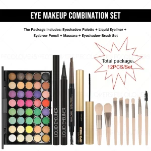 11PCS All-in-One Eye & Brow Makeup Set - Thumbnail Image 7