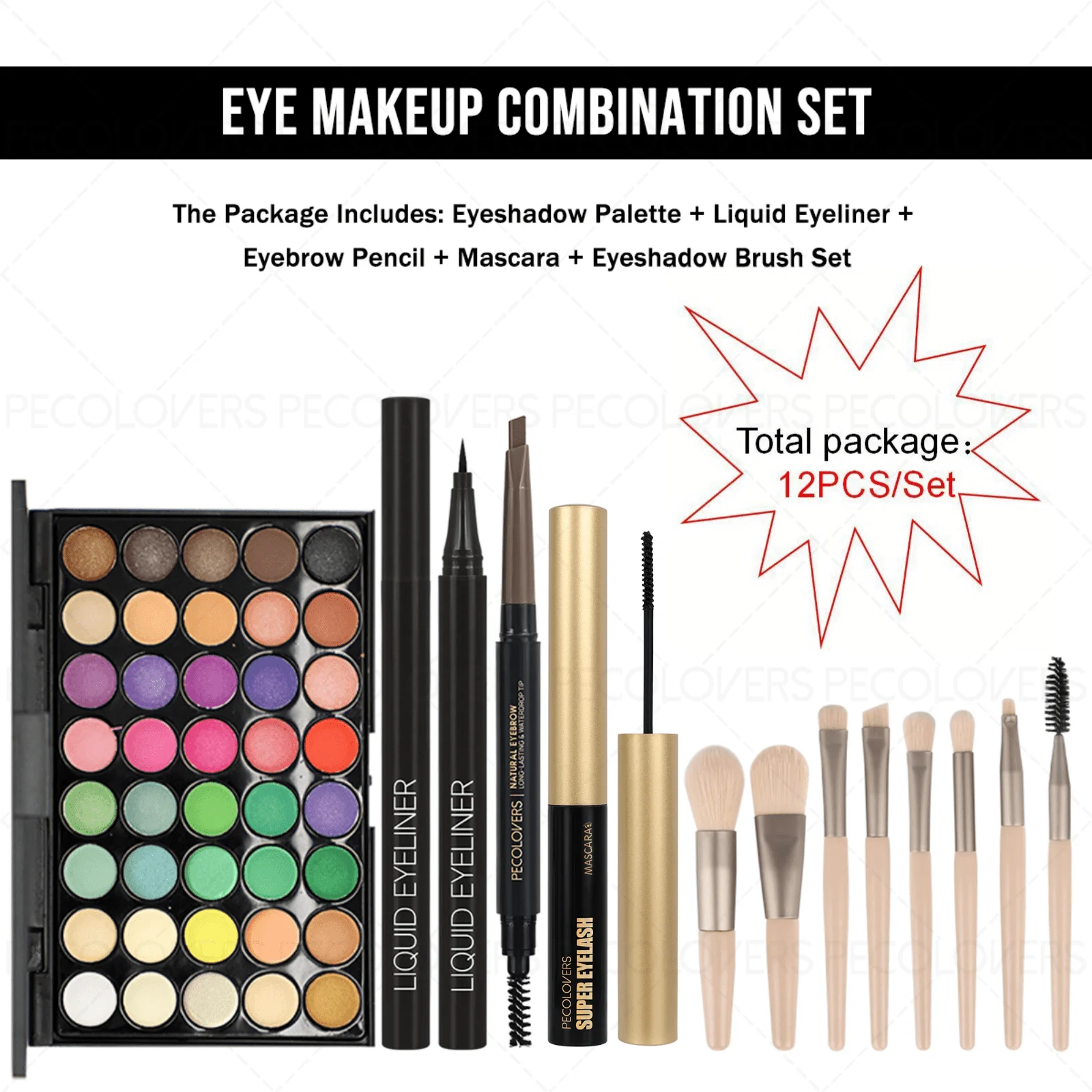 11PCS All-in-One Eye & Brow Makeup Set - Image 7