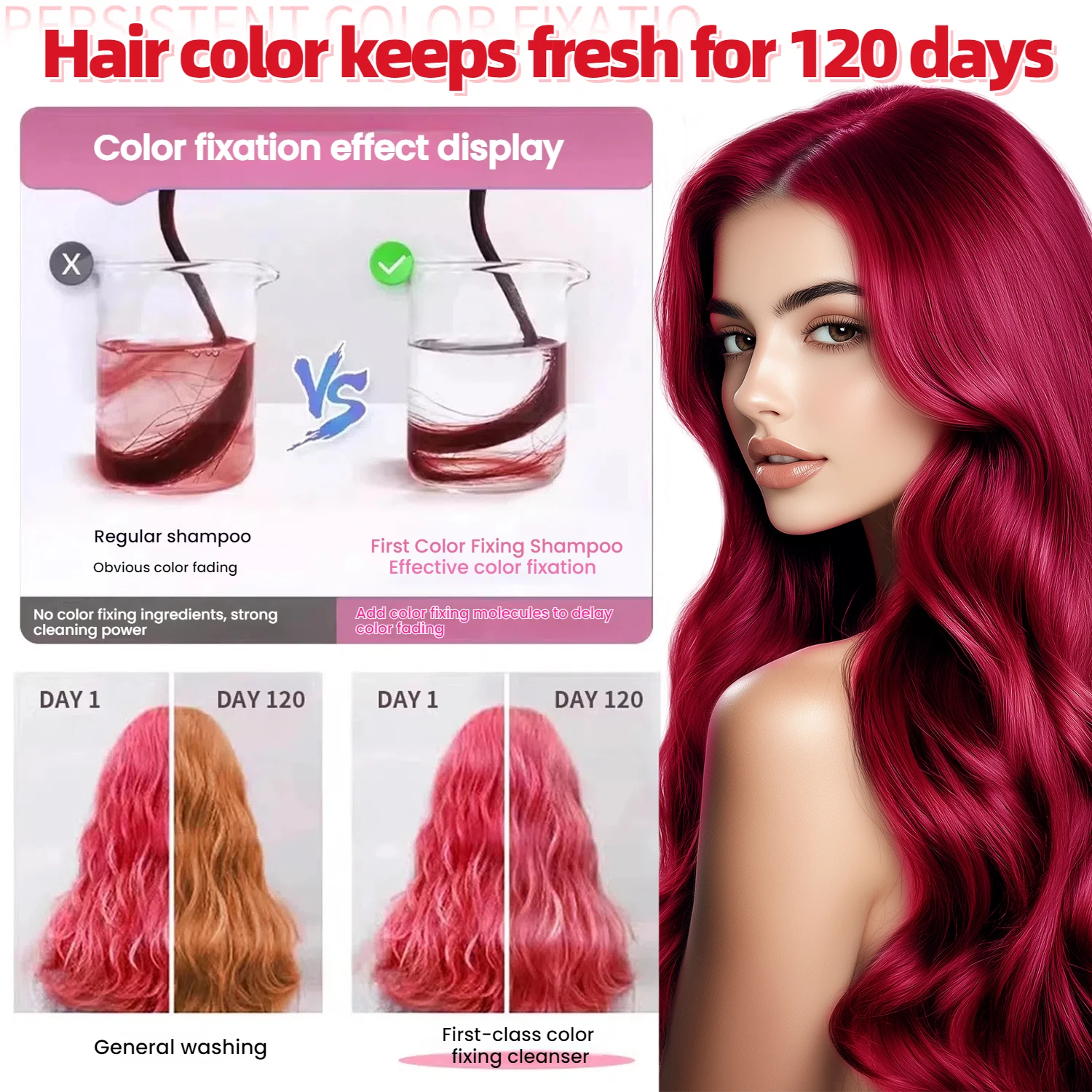 Temporary Hair Color Shampoo with 6 Shades Moisturizing Hair Wash - Image 4
