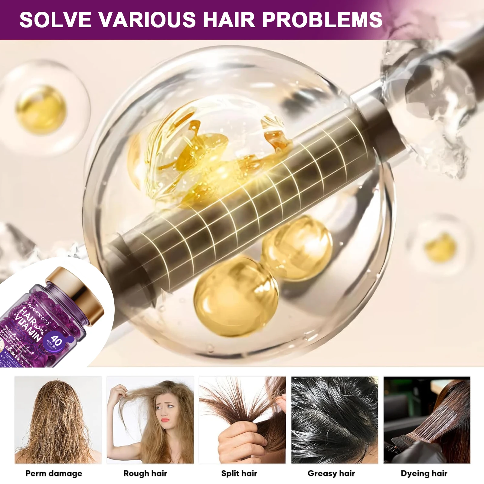 Moisturizing Hair Care Serum for Frizzy Dry Hair - Image 6
