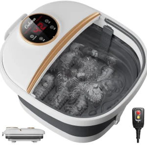 Collapsible Electric Foot Spa Massaging & Heat Soaker Tub with Remote Control - Thumbnail Image 7