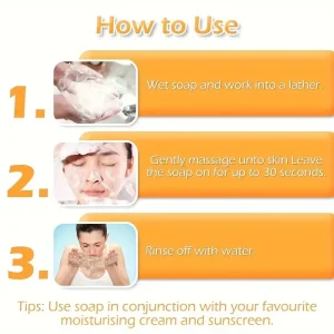 Lemon Turmeric Exfoliating Soap with Curcumin - Thumbnail Image 5