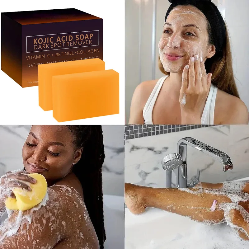 Lemon Turmeric Exfoliating Soap with Curcumin - Image 6