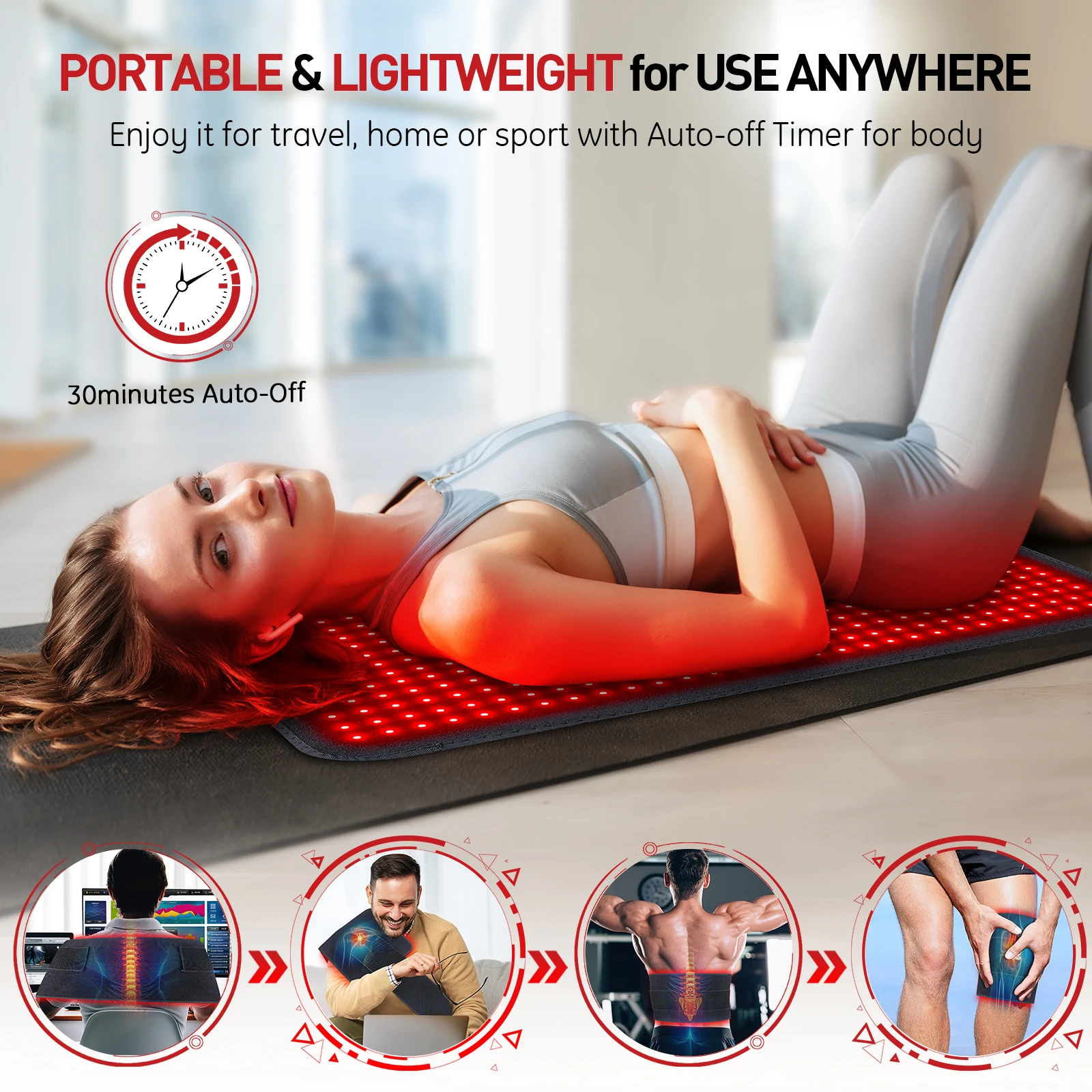 Red Light Therapy Heating Pad for Body - Image 2