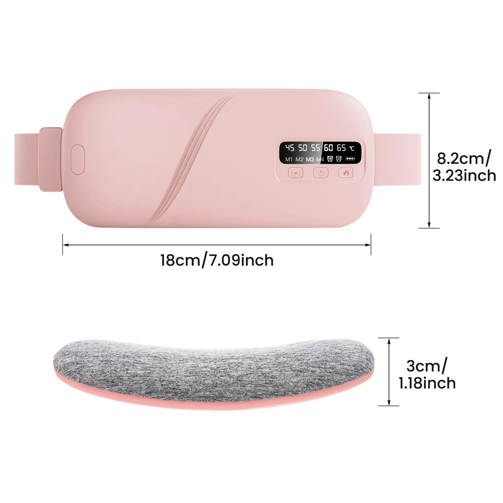 Cordless Heating/Massaging Pad for Waist & Belly - Image 8