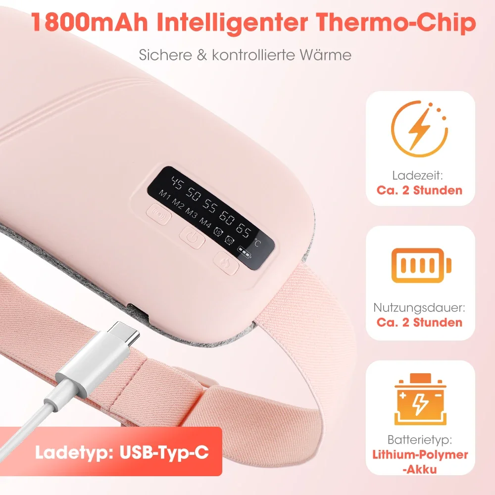 Cordless Heating/Massaging Pad for Waist & Belly - Image 5