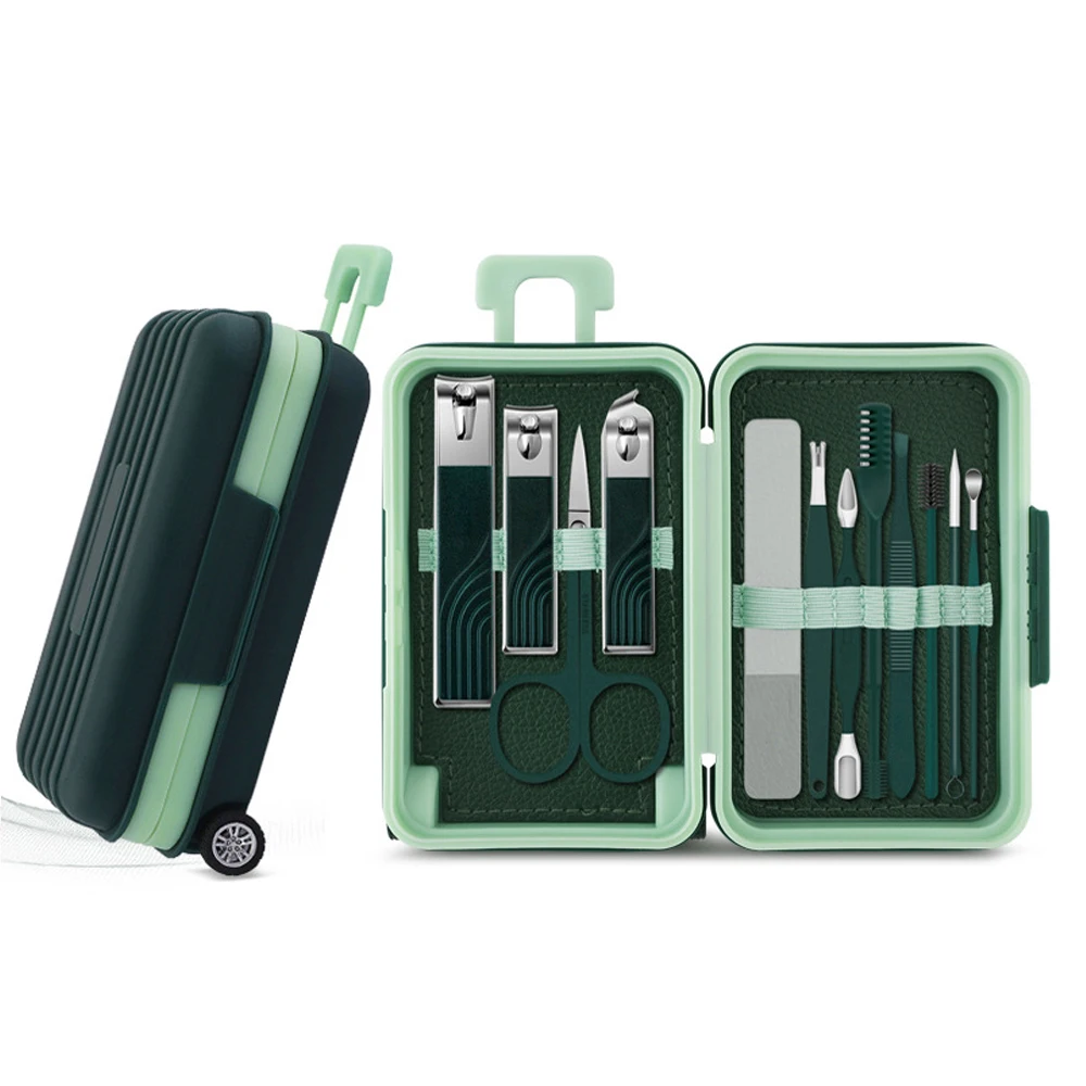 12 Pcs Manicure Set Stainless Steel Nail Clipper Kit - Image 9
