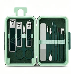 12 Pcs Manicure Set Stainless Steel Nail Clipper Kit - Thumbnail Image 7