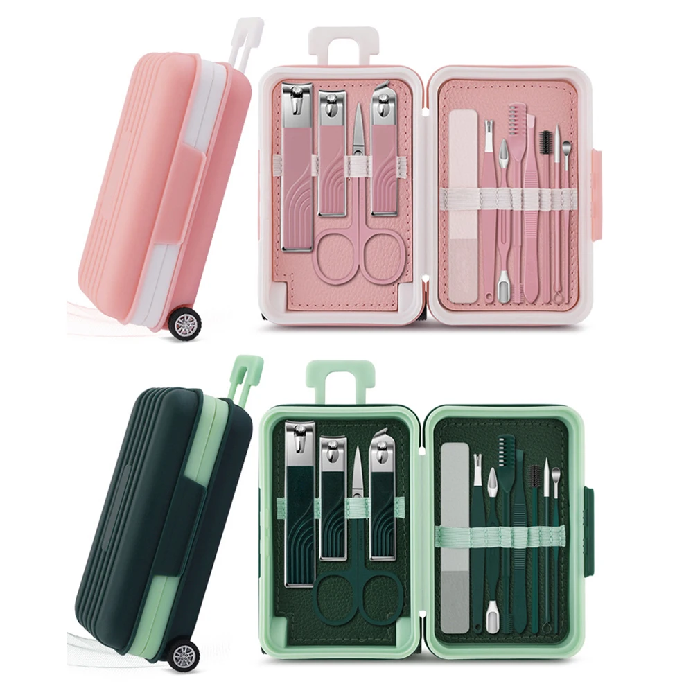 12 Pcs Manicure Set Stainless Steel Nail Clipper Kit - Image 8