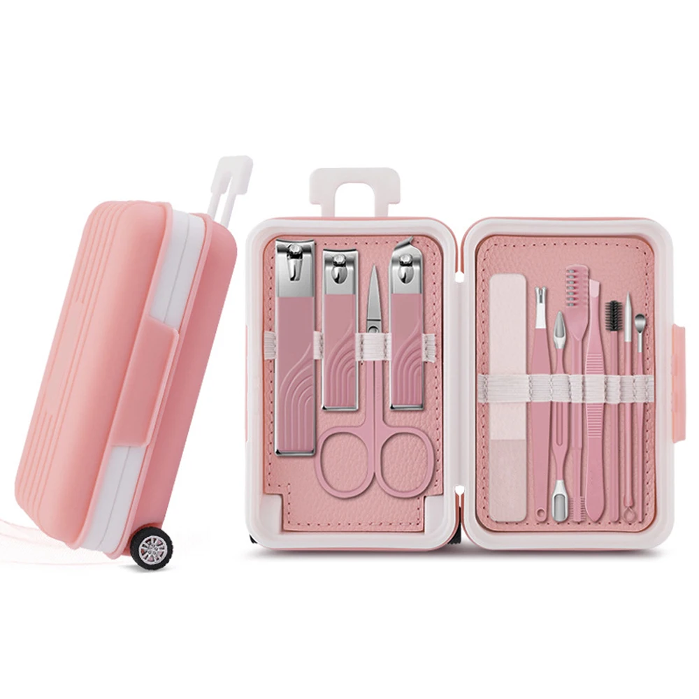 12 Pcs Manicure Set Stainless Steel Nail Clipper Kit - Image 10